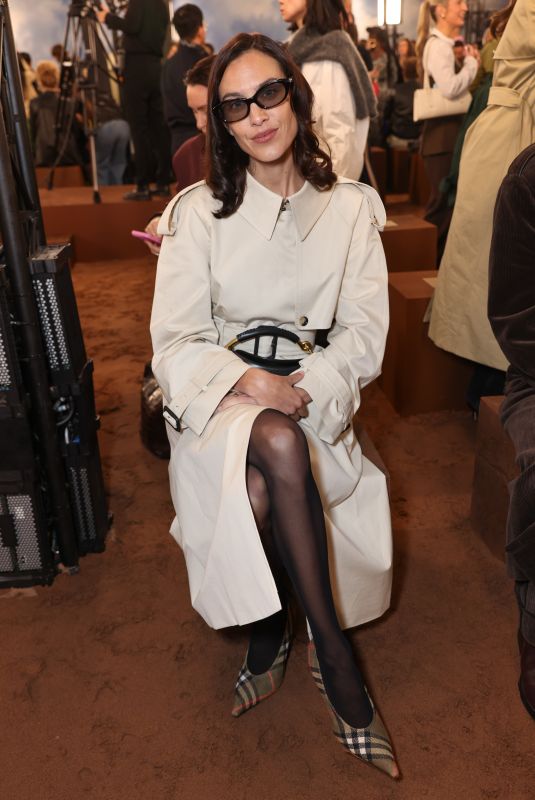 ALEXA CHUNG at Burberry Fashion Show at London Fashion Week in London 09/22/2025