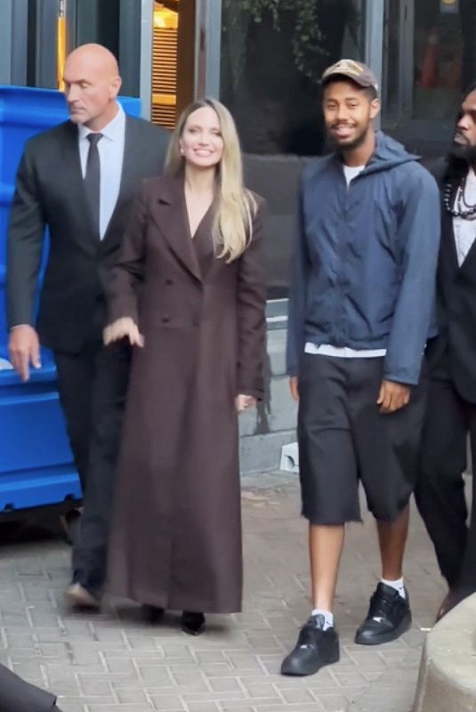 ANGELINA JOLIE and Mustafa The Poet Leaves The After Party for Couture at TIFF in Toronto 09/07/2025