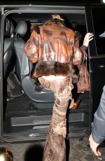 BELLA HADID Leaves Her Hotel in a Leathery Ensemble in Paris 09/29/2025