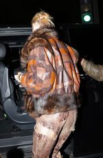 BELLA HADID Leaves Her Hotel in a Leathery Ensemble in Paris 09/29/2025