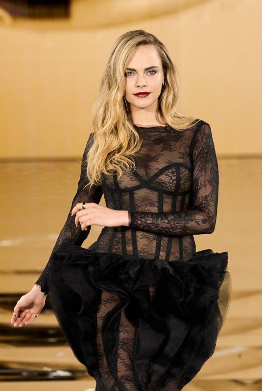 CARA DELEVINGNE Leaves Louis Vuitton Private Party at Caviar Kaspia in Paris 09/28/2025