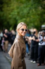 CAROLINE DAUR Outside Fendi Fashion Show at Milan Fashion Week 09/24/2025