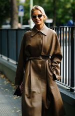 CAROLINE DAUR Outside Fendi Fashion Show at Milan Fashion Week 09/24/2025
