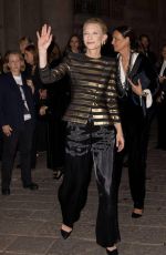 CATE BLANCHETT at Giorgio Armani Fashion Show at Milan Fashion Week 09/28/2025