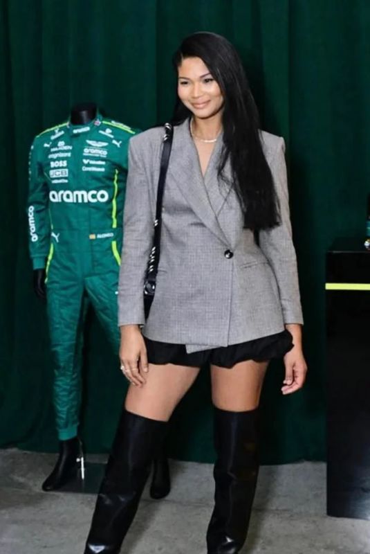 CHANEL IMAN at Glenfiddich x Aston Martin Formula One Event in New York City 09/24/2025