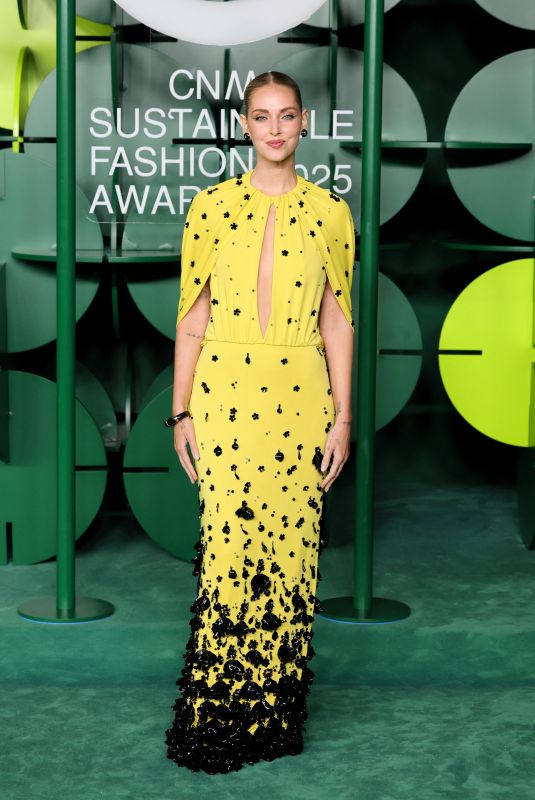 CHIARA FERRAGNI at CNMI Sustainable Fashion Awards at Milan Fashion Week 09/27/2025