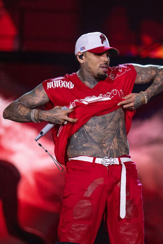 Chris Brown - performs at Truist Park in Atlanta, Georgia 08/30/2025