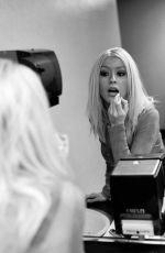 CHRISTINA AGUILERA at a Black and White Photoshoot 2001