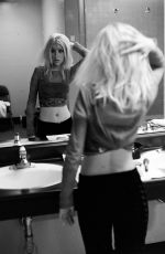 CHRISTINA AGUILERA at a Black and White Photoshoot 2001