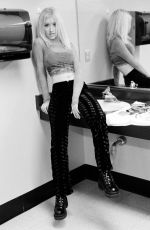 CHRISTINA AGUILERA at a Black and White Photoshoot 2001