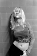 CHRISTINA AGUILERA at a Black and White Photoshoot 2001