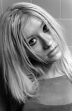 CHRISTINA AGUILERA at a Black and White Photoshoot 2001