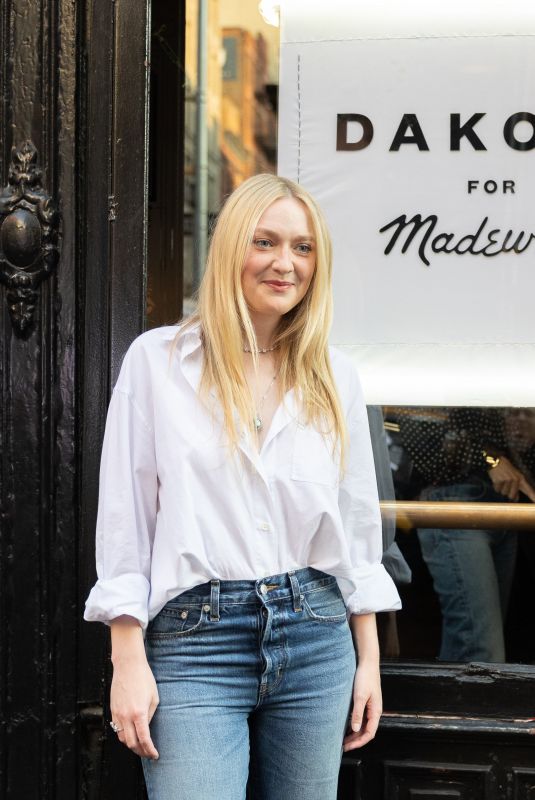 DAKOTA FANNING at Dakota for Madewell Collaboration Launch at Fanelli
