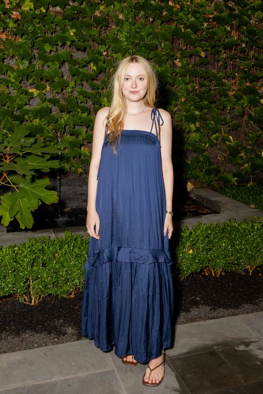 DAKOTA FANNING at La Ligne x Observed by Us Launch Dinner in Los Angeles 09/15/2025