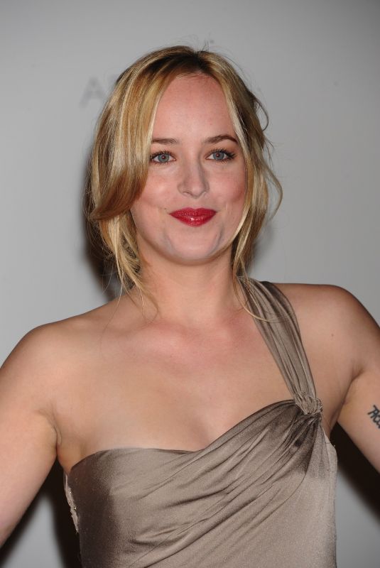 DAKOTA JOHNSON at LACMA Art + Film Gala honoring Clint Eastwood and John Baldessari 01/05/2011