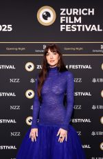 DAKOTA JONSON at 21st Zurich Film Festival Opening Green Carpet in Zurich 09/25/2025