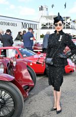 DITA VON TEESE at Goodwood Revival at Goodwood Motor Circuit in Chichester 09/12/2025