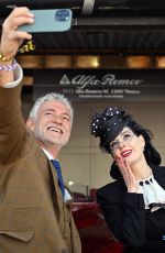 DITA VON TEESE at Goodwood Revival at Goodwood Motor Circuit in Chichester 09/12/2025