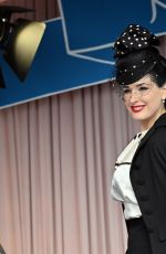 DITA VON TEESE at Goodwood Revival at Goodwood Motor Circuit in Chichester 09/12/2025