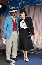 DITA VON TEESE at Goodwood Revival at Goodwood Motor Circuit in Chichester 09/12/2025