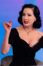 DITA VON TEESE at Loose Women Show in London 09/19/2025