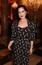 DITA VON TEESE at Marie Antoinette Style VIP Private View in London 09/17/2025