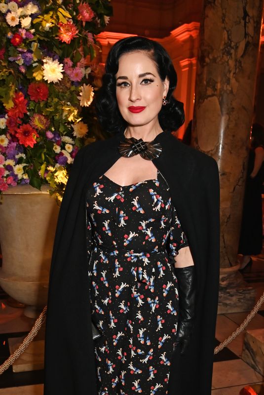 DITA VON TEESE at Marie Antoinette Style VIP Private View in London 09/17/2025