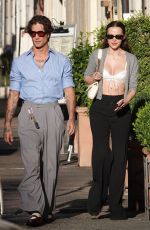 DOVE CAMERON and Damiano David Leaves a Bar in Rome 09/10/2025