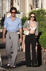 DOVE CAMERON and Damiano David Leaves a Bar in Rome 09/10/2025