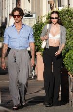 DOVE CAMERON and Damiano David Leaves a Bar in Rome 09/10/2025