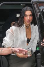 DUA LIPA Arrives at Her Radical Optimism Pop-up Store in New York City 09/17/2025