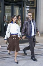 EIZA GONZALEZ and Grigor Dimitrov Arrives at Prada Fashion Show in Milan 09/25/2025