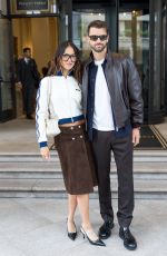 EIZA GONZALEZ and Grigor Dimitrov Arrives at Prada Fashion Show in Milan 09/25/2025