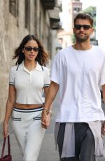 EIZA GONZALEZ and Grigor Dimitrov Out in Milan 09/23/2025