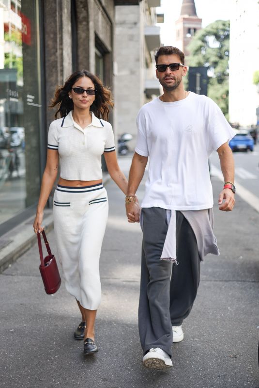 EIZA GONZALEZ and Grigor Dimitrov Out in Milan 09/23/2025