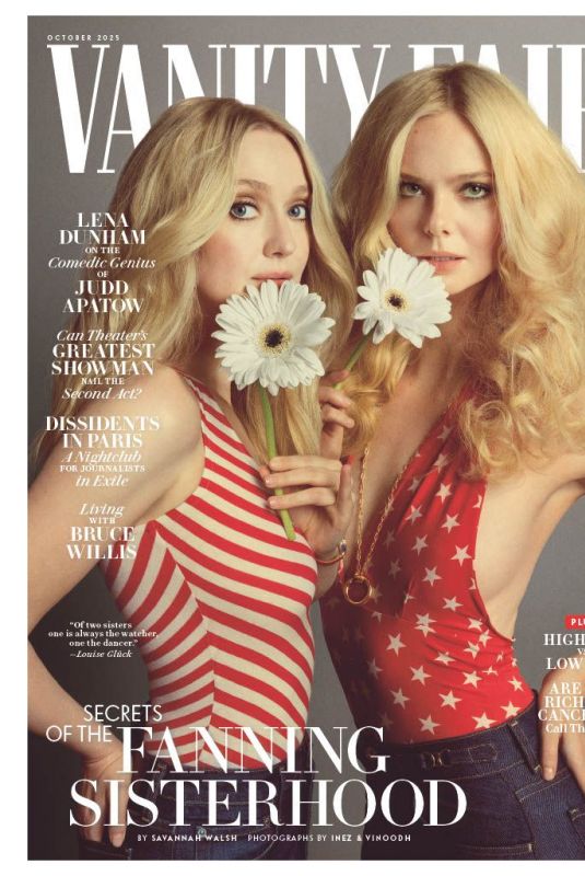 ELLE and DAKOTA FANNING for Vanity Fair, October 2025