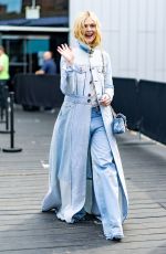 ELLE FANNING Arrives at Coach Show at NYFW in New York City 09/15/2025