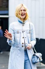ELLE FANNING Arrives at Coach Show at NYFW in New York City 09/15/2025