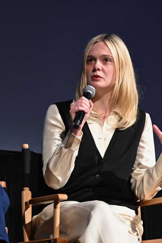 ELLE FANNING at Sentimental Value Panel at Telluride Film Festival 08/31/2025