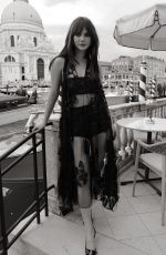 EMILIA JONES - Black and White Photoshoot at Venice Film Festival, August 2025