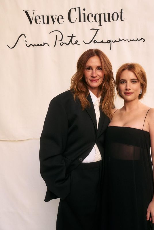 EMMA nad JULIA ROBERTS at Jacquemus Veuve Clicquot Event 09/09/2025