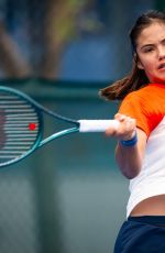 EMMA RADUCANU at a Practice Session Before China Open in Beijing 09/23/2025