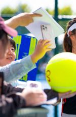 EMMA RADUCANU Signs Autographs After Practice for China Open in Beijing 09/25/2025