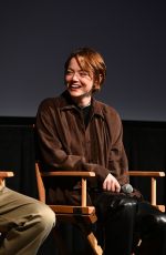 EMMA STONE at a Panel at 2025 Telluride Film Festival 08/30/2025