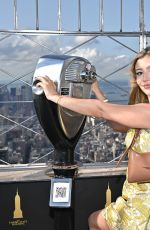 GENEVIEVE HANNELIUS Visits Empire State Building in New York City 09/09/2025