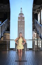 GENEVIEVE HANNELIUS Visits Empire State Building in New York City 09/09/2025