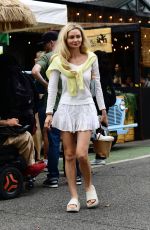 GIA SKOVA Out at Montana Avenue Art Walk in Santa Monica 09/27/2025