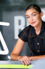 GIGI HADID on the Set of a Maybelline Commercial in SoHo in New York City 09/15/2025
