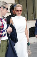 GILLIAN ANDERSON Leaves Her Hotel in Saint Tropez 09/28/2025