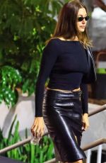 HAILEY BIEBER and ANASTASIA KARANIKOLAOU Leaves Tate Mcrae Concert in Los Angeles 09/26/2025